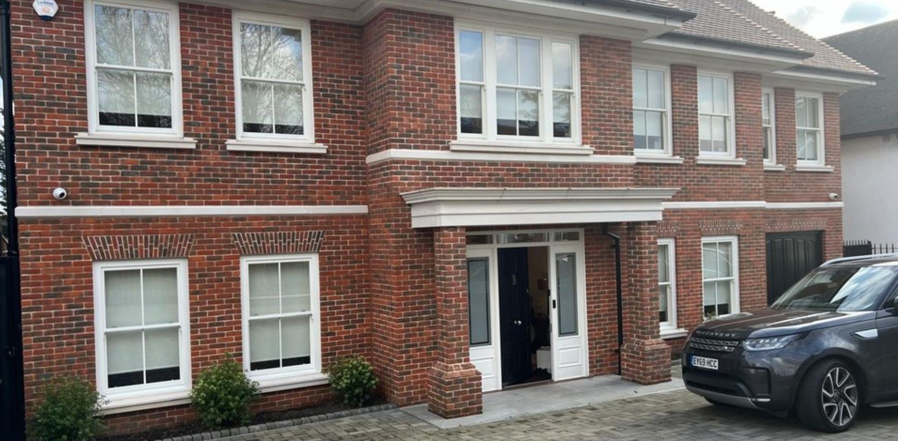 Brick frontage of Meadow Way